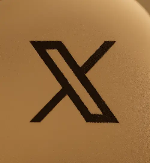 Twixter x.com symbol vintage sepia style